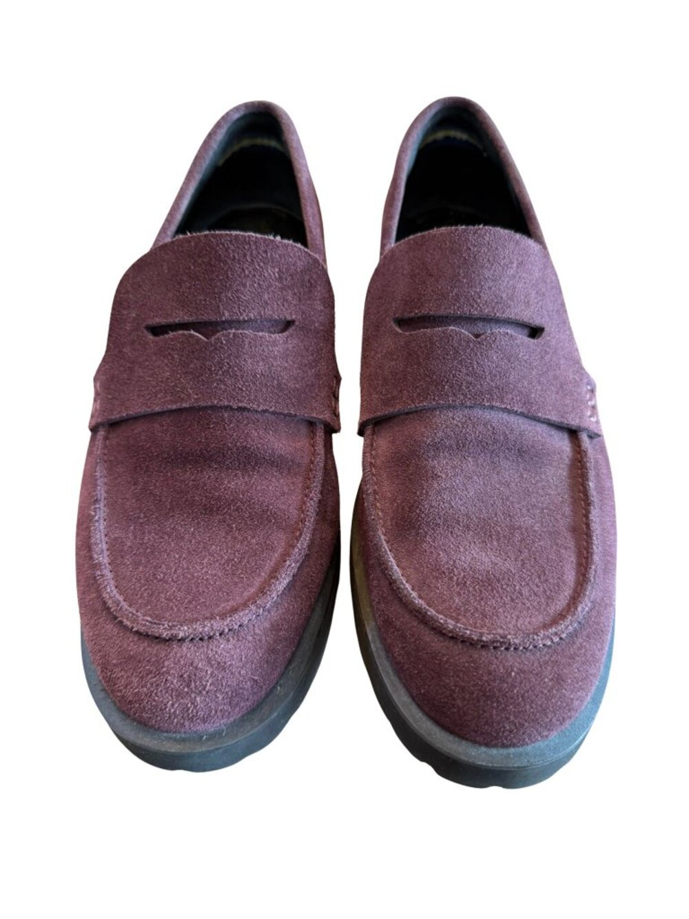 Cole Haan Geneva Grand 360 Pinot Suede Lug Sole Penny Loafers Women's 8B